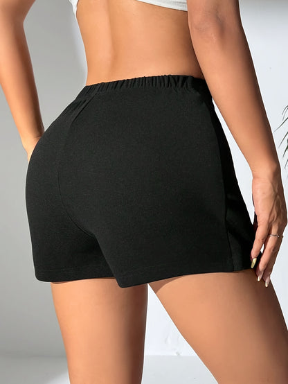 Polyester-Spandex Blend Shorts