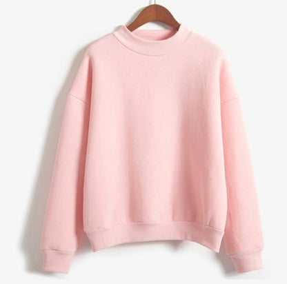 Casual Plain Sweatshirt