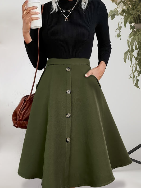 Elegant & Chic High Waist Skirt