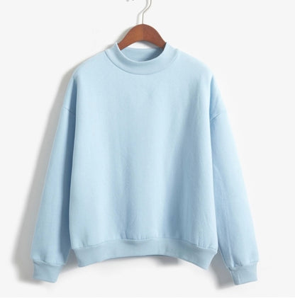 Casual Plain Sweatshirt