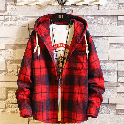 Plaid Hoodie Sweatshirt