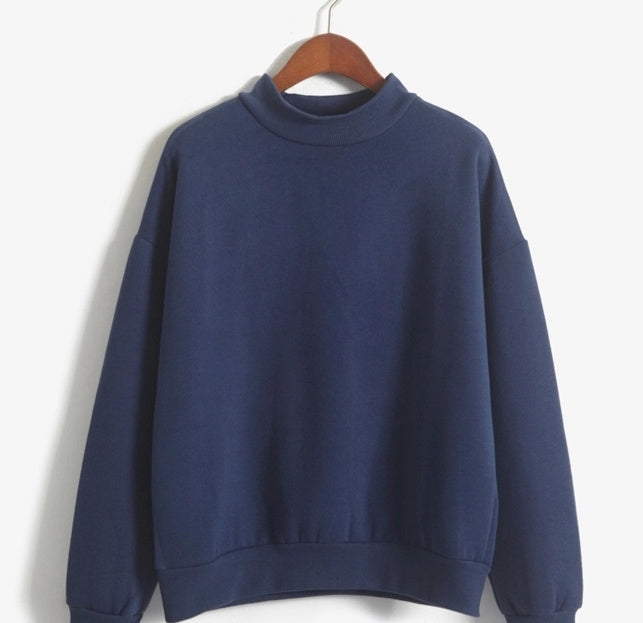 Casual Plain Sweatshirt