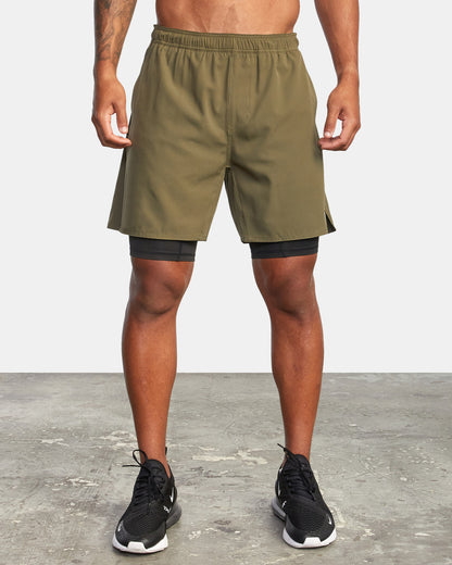 Fitness Double-layer Shorts Men