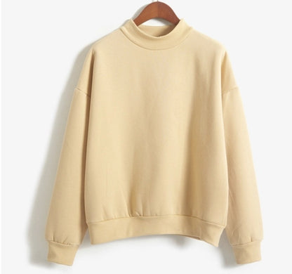 Casual Plain Sweatshirt