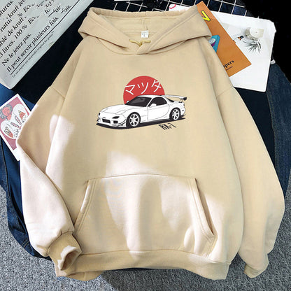 Hooded Sweatshirt Car Culture