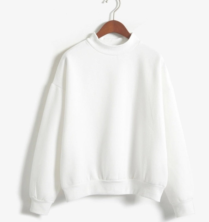 Casual Plain Sweatshirt