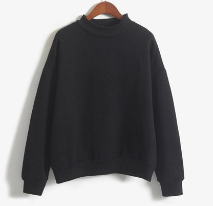 Casual Plain Sweatshirt