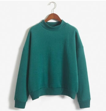 Casual Plain Sweatshirt