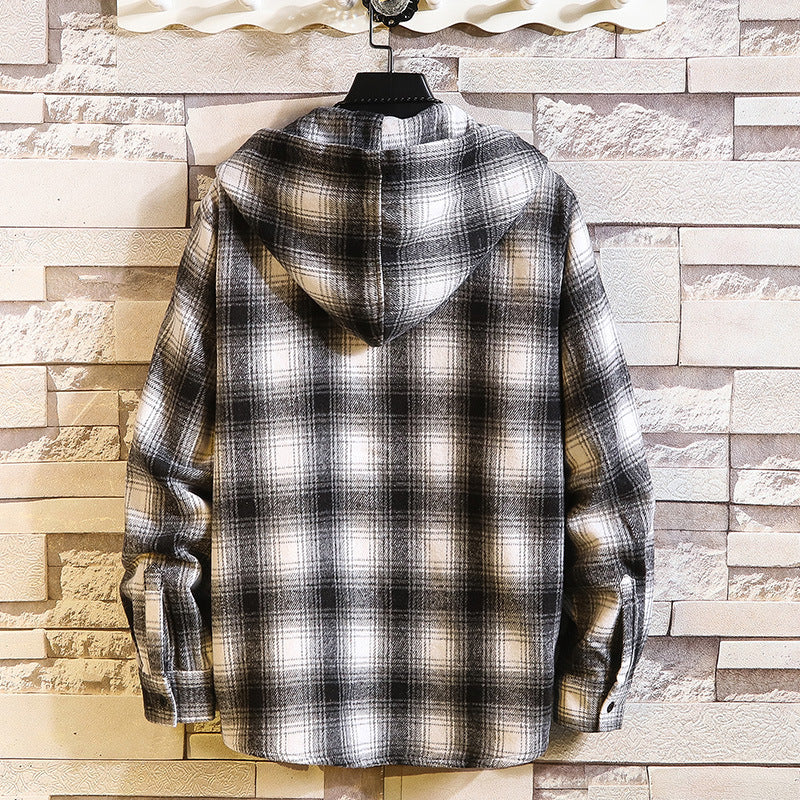 Plaid Hoodie Sweatshirt