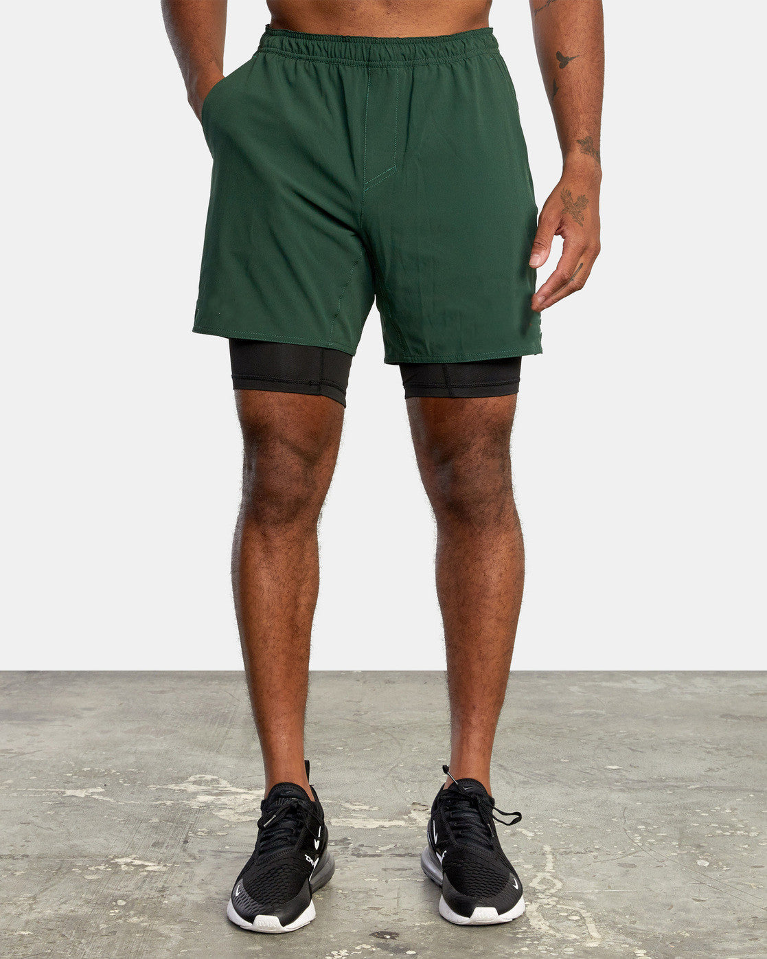 Fitness Double-layer Shorts Men