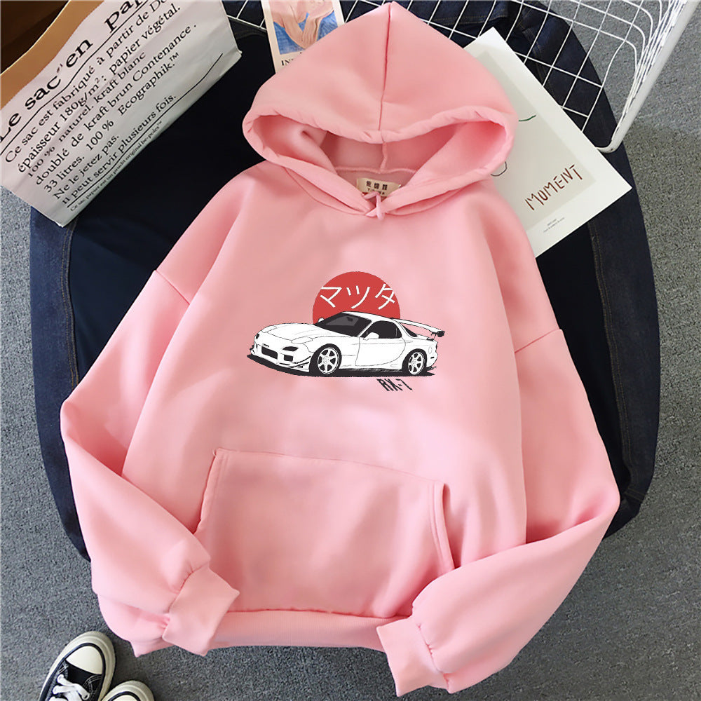 Hooded Sweatshirt Car Culture