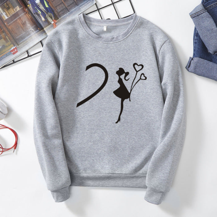 Couple Print Sweatshirt