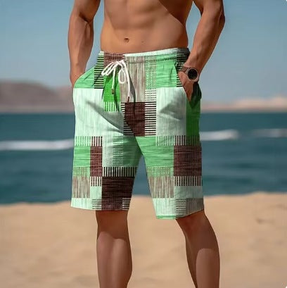 New Summer Plaid Men's Shorts