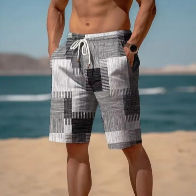 New Summer Plaid Men's Shorts