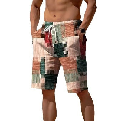 New Summer Plaid Men's Shorts