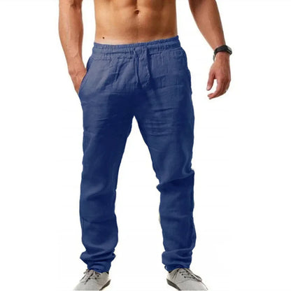 Men's Linen Trousers Sweatpants