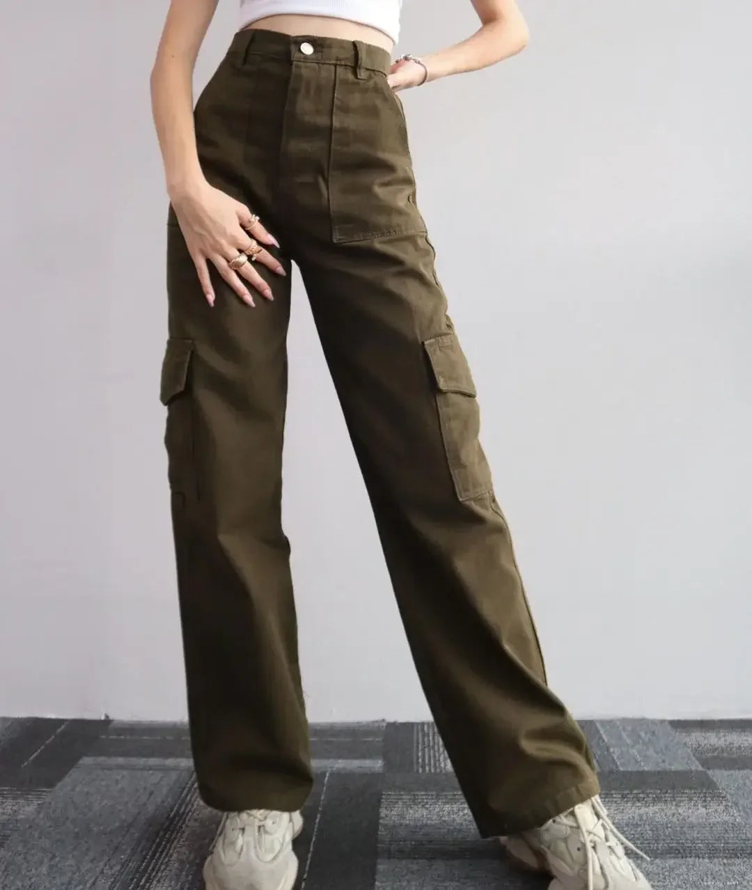 Women Wide Leg Cargo