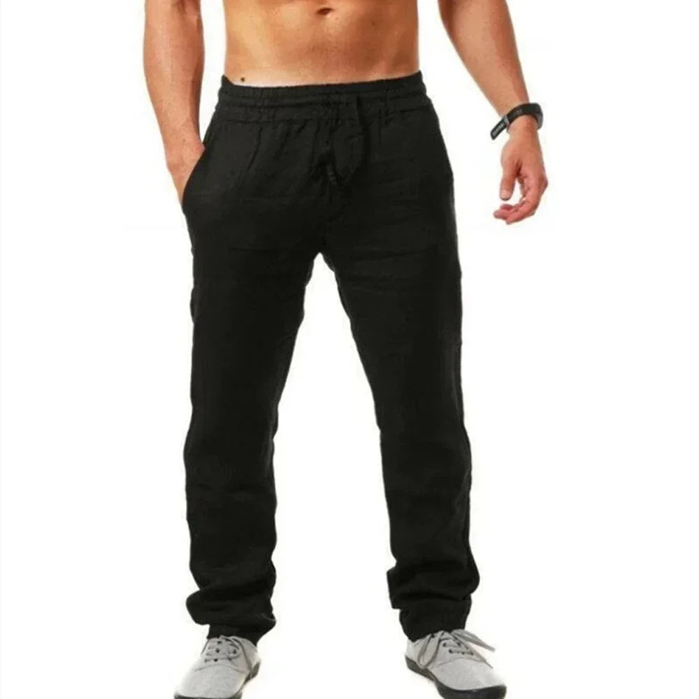 Men's Linen Trousers Sweatpants