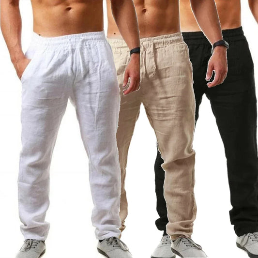 Men's Linen Trousers Sweatpants