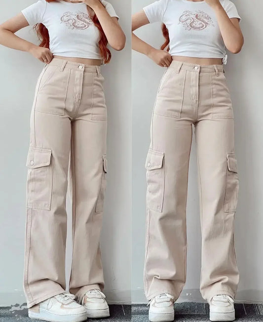 Women Wide Leg Cargo