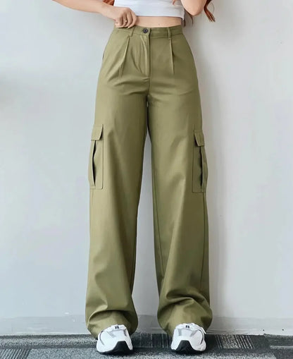 Women Wide Leg Cargo