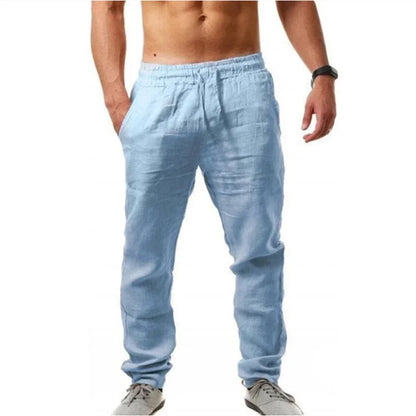 Men's Linen Trousers Sweatpants