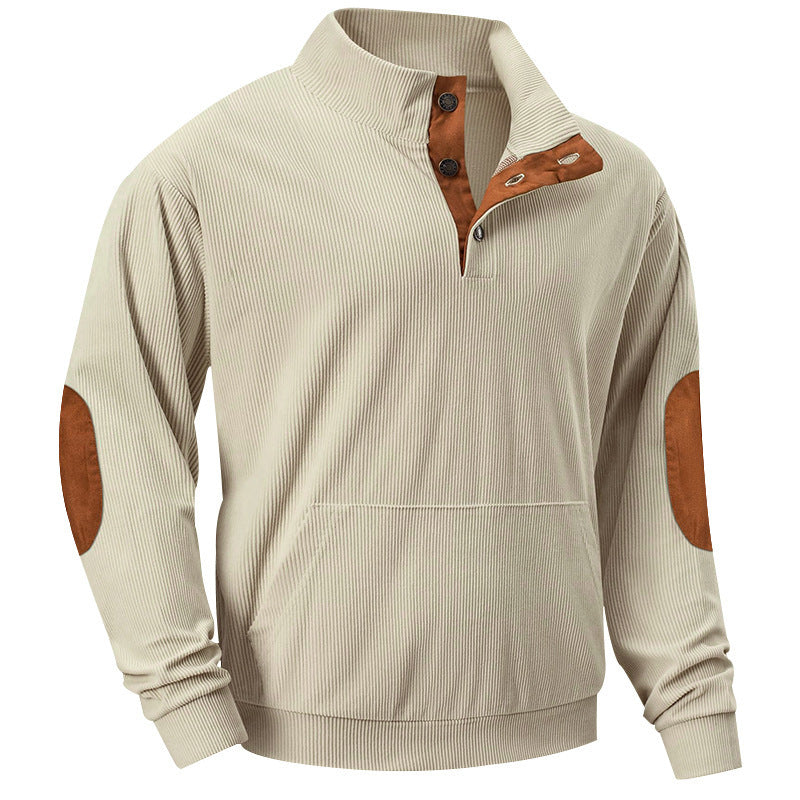 Stand Collar Long Sleeve Sweatshirt