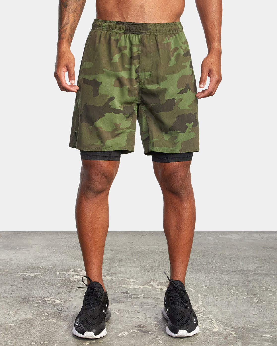 Fitness Double-layer Shorts Men