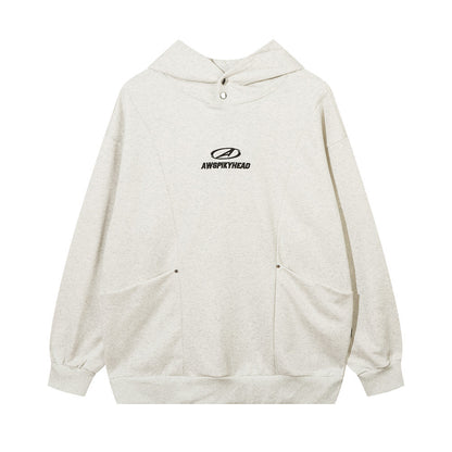 Simple Embroidery Sweatshirt Men