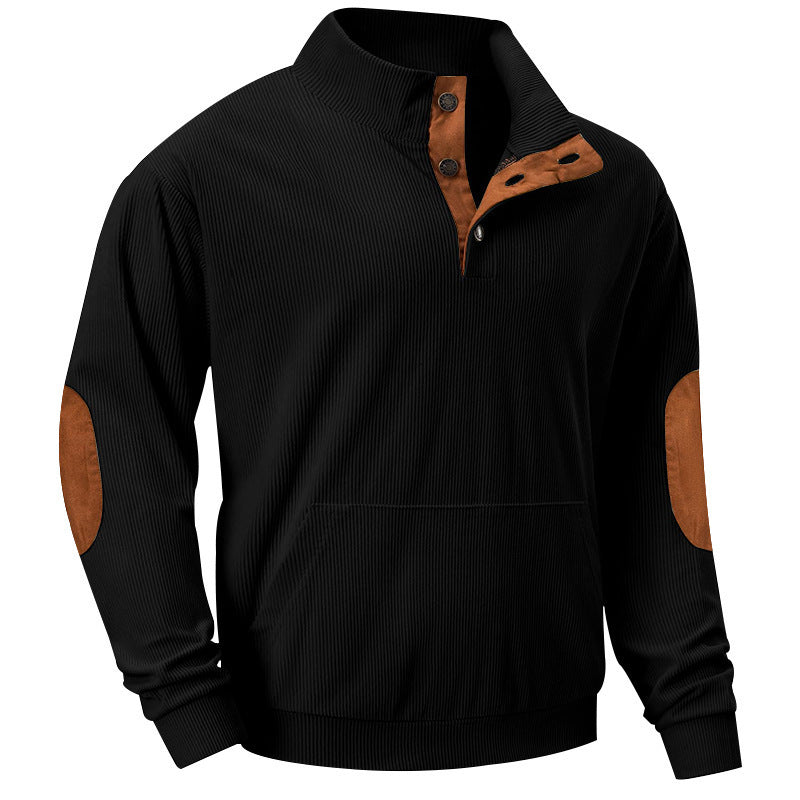 Stand Collar Long Sleeve Sweatshirt