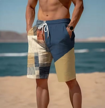 New Summer Plaid Men's Shorts