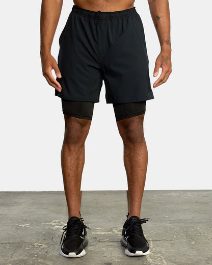 Fitness Double-layer Shorts Men